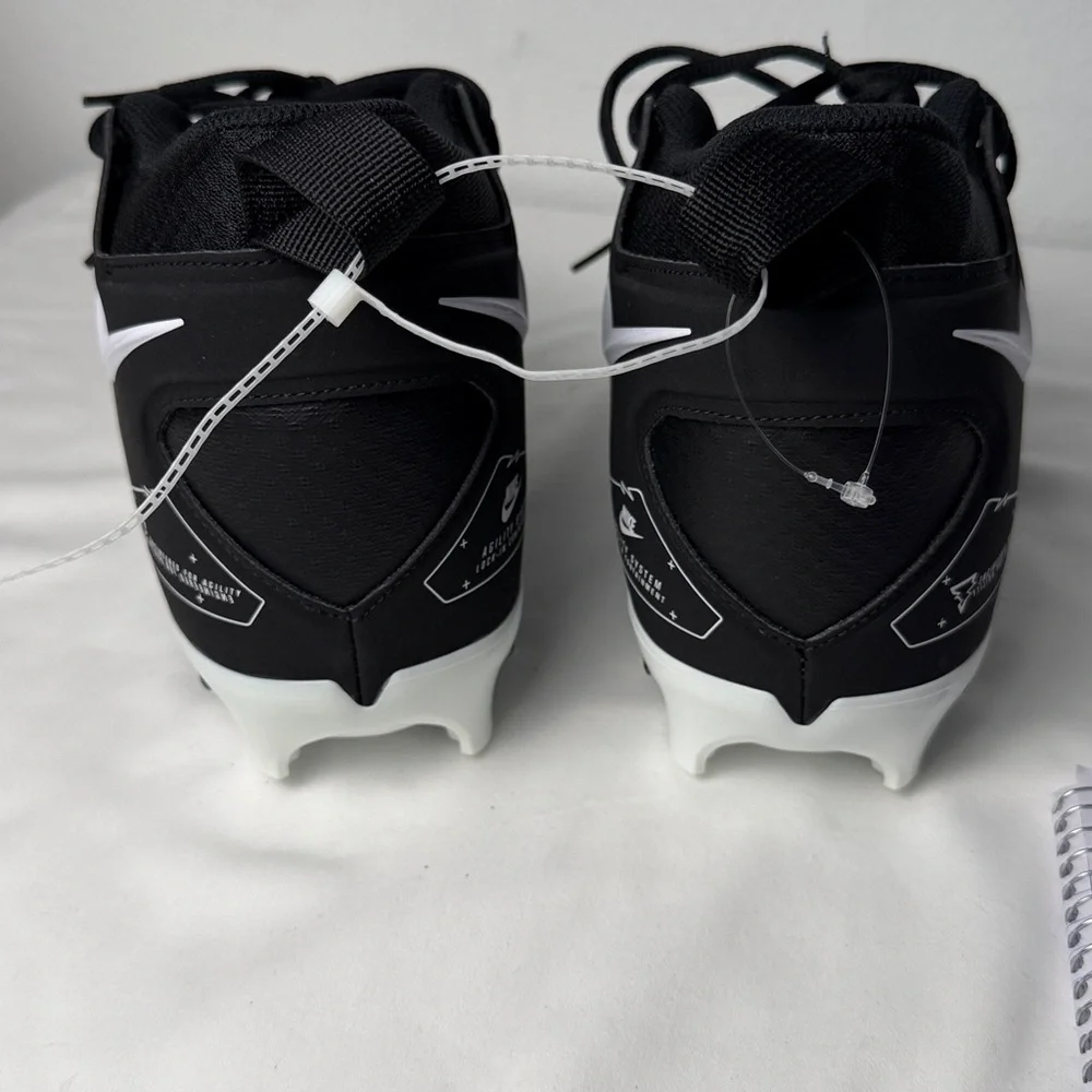 Nike‎ Alpha Menace pro 3 Black and White Sports Cleats FOOTBALL SZ 13 new no box